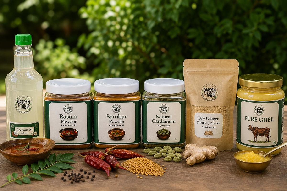 Premium Onam Gift Hamper | Kerala Spices, Coconut Oil, Ghee, Pickle, Snacks & Traditional Essentials Combo
