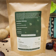 Premium Whole Nutmeg – Authentic Organic Spice (100g)