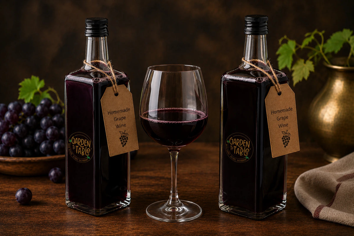 Grape Wine Rich Fruity Traditional Style Wine for Celebrations & Festive Occasions 1 L