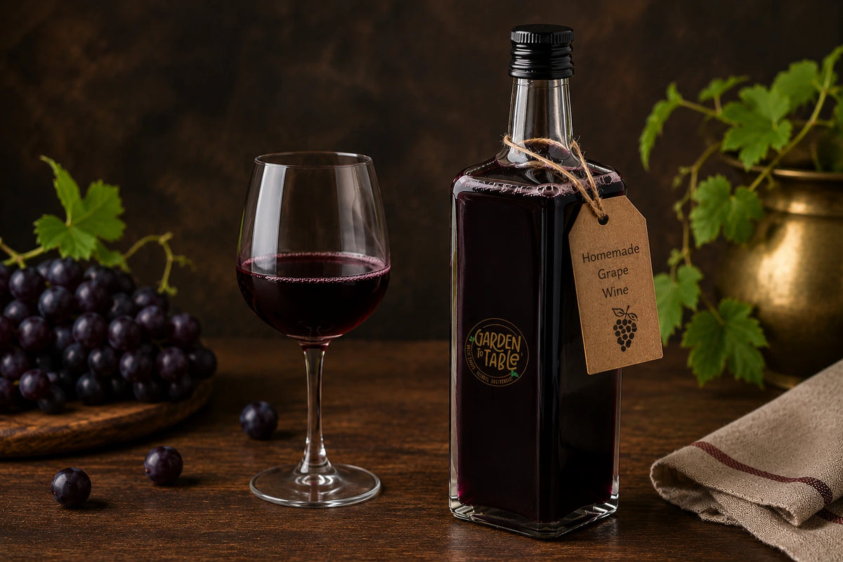 Grape Wine Rich Fruity Traditional Style Wine for Celebrations & Festive Occasions 1 L