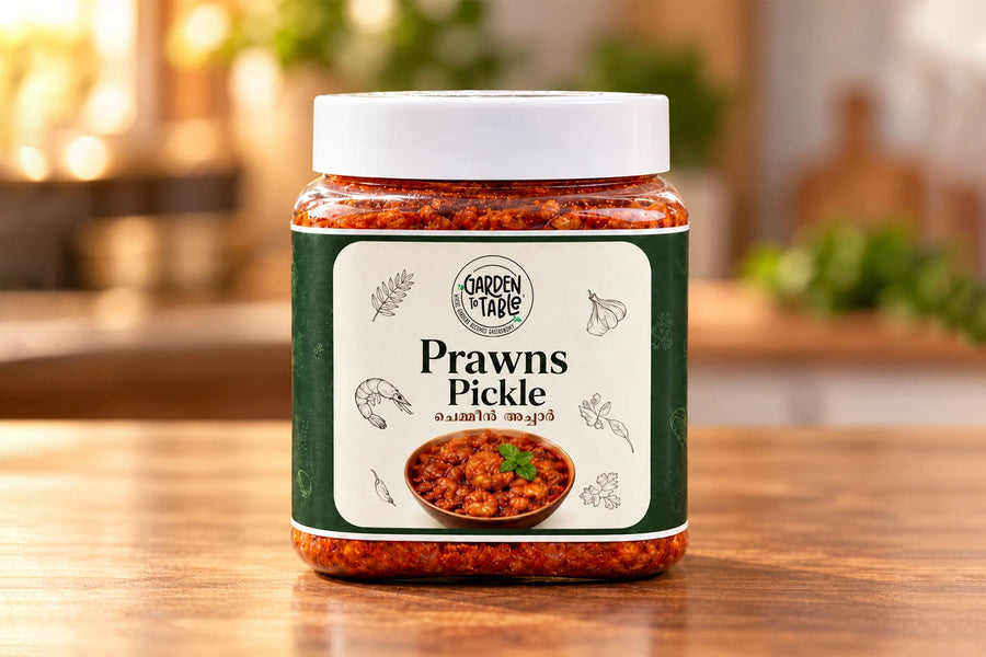 Prawns Pickle | Spicy Kerala Style Prawn Pickle for Rice & Meals | 150g
